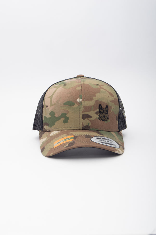 GORRA IMPORTADA CAMU. VERDE MALLA NEGRA